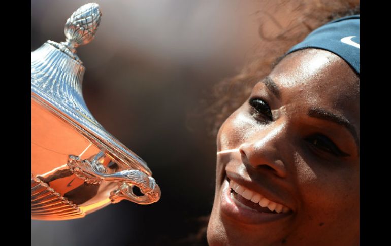 Con el triunfo en suelo romano, ''Serena Slam'' incrementa su buena racha, ya son 24 partidos consecutivos que gana. AFP /