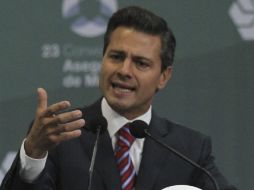 El Presidente Enrique Peña Nieto presenta el Plan Nacional de Desarrollo 2013-2018. ARCHIVO /