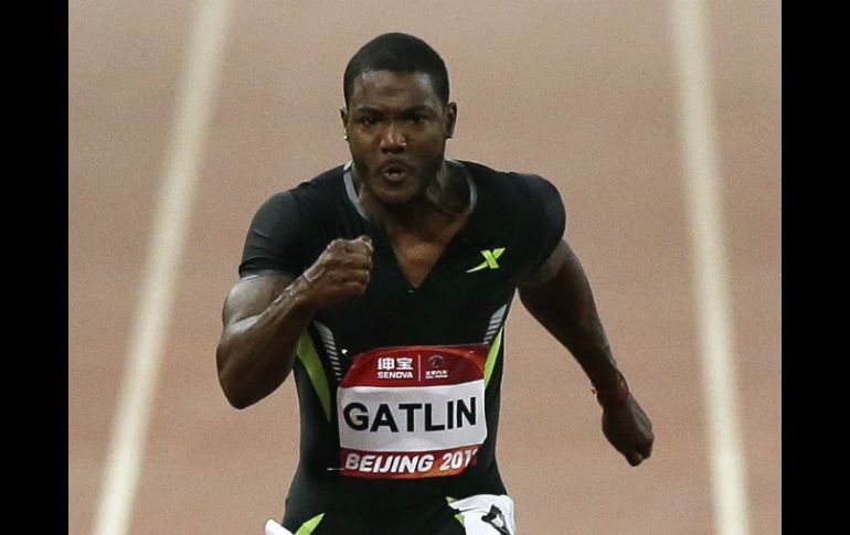 En la reunión oficial de la IAAF en China, Gatlin demuestra ser un corredor 'top'. AFP /