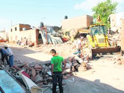 Casas destruidas. Las 26 personas afectadas decidieron refugiarse en hogares de sus familiares, mientras sus fincas son reconstruidas. EL INFORMADOR /