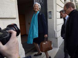 La directora del Fondo Monetario Internacional  (FMI), Christine Lagarde, a su llegada a la Corte de Justicia de la República Francesa. AFP /