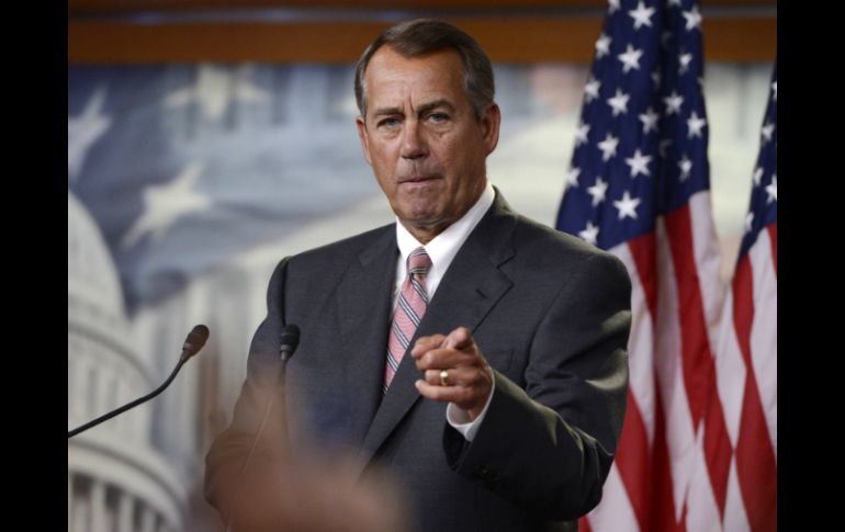 John Boehner emite el comunicado para realizar la nueva iniciativa de reforma. EFE /