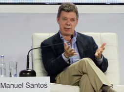 Juan Manuel Santos anuncia que desde el 30 de junio entrará en vigencia la desgravación arancelaria. AFP /