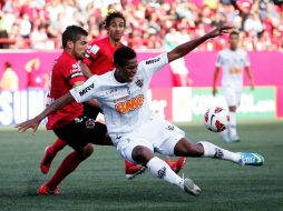 Los Xolos de Tijuana empatan 2-2 ante el Atlético Mineiro. Los mexicanos están obligados a ganar en Brasil. EFE /