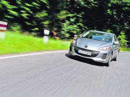 Mazda 3 Sedán. Cuenta con un diseño moderno.  /