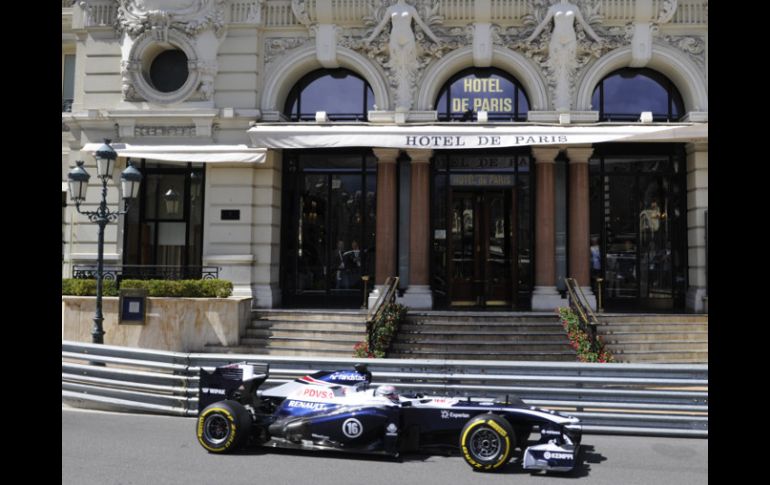 Pastor Maldonado (Williams) queda eliminado en la segunda ronda de la clasificación (Q2) para el Gran Premio de Mónaco. AFP /