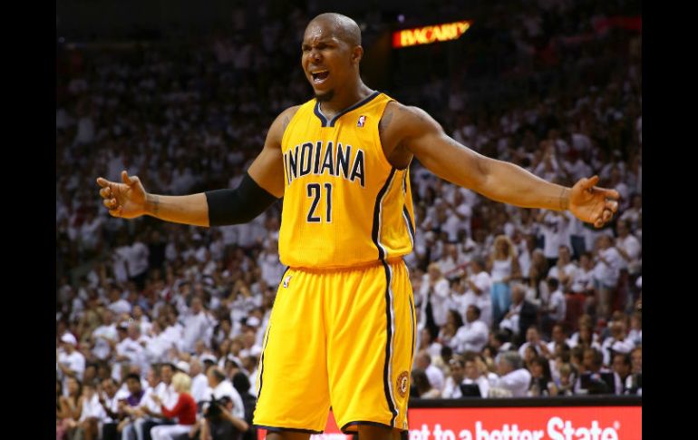 David West es el héroe del equipo de Indiana. AFP /