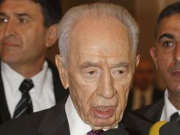 Shimon Peres, presidente israelí, ha sido un ferviente partidario de la paz con Palestina. EFE /