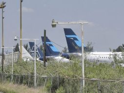 Mexicana de Aviación lleva 33 meses en tierra. ARCHIVO /