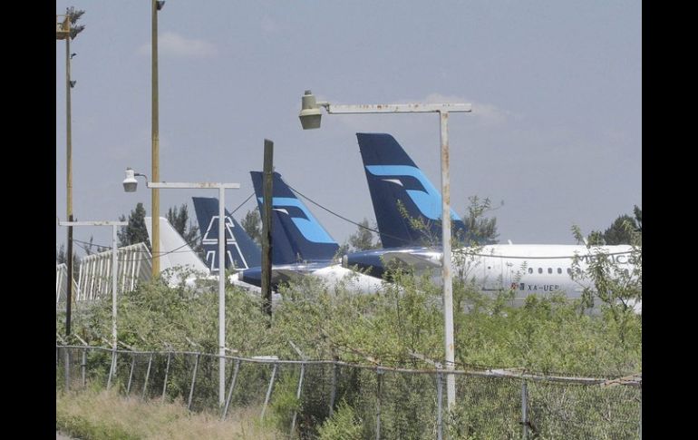 Mexicana de Aviación lleva 33 meses en tierra. ARCHIVO /