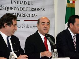 El procurador general de la República, Jesús Murillo Karam, durante la presentación de la unidad de búsqueda de personas desaparecidas. NTX /