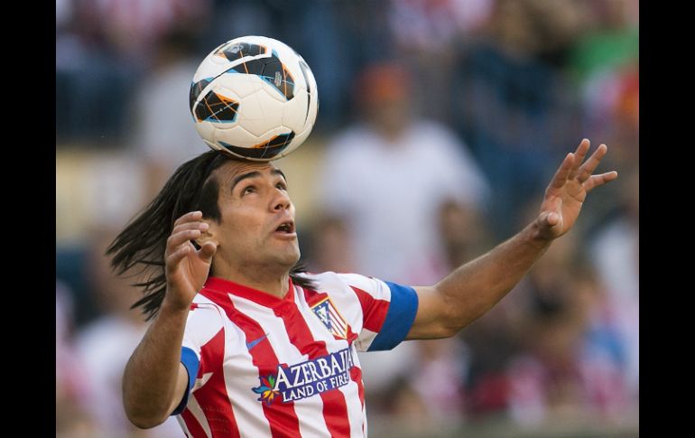 Radamel Falcao podrá estar presente en el duelo del sábado ante Zaragoza. AFP /