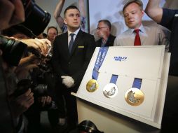 Sochi 2014 presenta un diseño novedoso en sus medallas. AP /