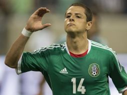 Javier 'Chicharito' Hernández vuelve a ser el hombre gol del equipo mexicano con dos tantos. MEXSPORT /