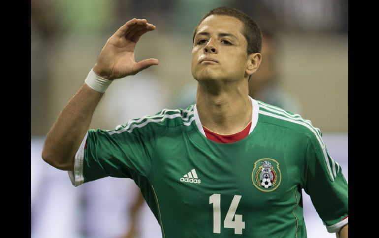 Javier 'Chicharito' Hernández vuelve a ser el hombre gol del equipo mexicano con dos tantos. MEXSPORT /