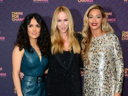 Beyoncé es co-fundadora de la organización de caridad, junto con la actriz y productora Salma Hayek. AP /