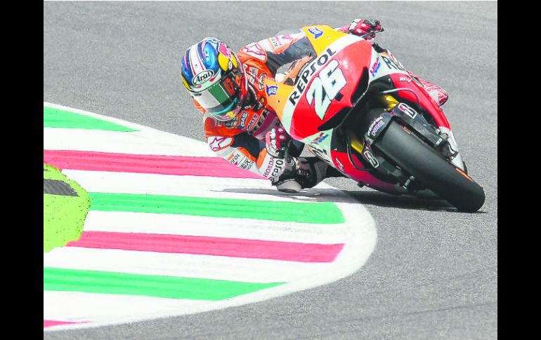 Dani Pedrosa es el líder de la clasificación general y ha ganado las últimas dos carreras, en España y en Francia. AFP /