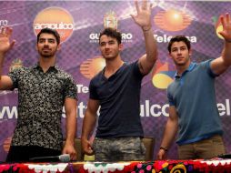 El grupo estadounidense Jonas Brothers se presentan en la Expo de Mundo Imperial, en el marco del Festival de Acapulco. SUN /