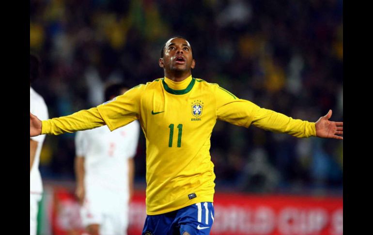 ''Es mi objetivo principal'', asegura Robinho acerca de ir al Mundial. MEXSPORT /