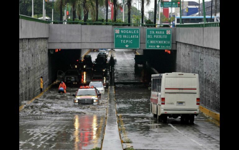 El túnel de Avenida Vallarta y Rafael Sanzio será uno de los que serán pintados. ARCHIVO /