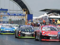 Quiroga es tricampeón de la Nascar México. ARCHIVO /