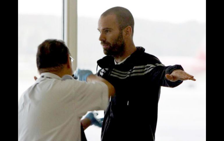 Timothy Tracy, actor y productor de Hollywood a su llegada al Aeropuerto de Miami. AFP /