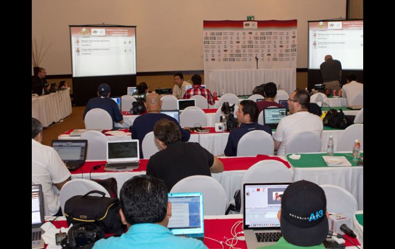 La sala de prensa ha reportado pocas transferencias en el hotel sede. MEXSPORT /