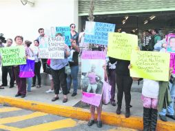 Familiares de los desaparecidos en el bar Heaven, exigen justicia. El martes se reunieron con el procurador capitalino. NTX /