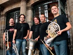 El quinteto de metales originario de Valencia, Spanish Brass Luur Metalls. EL INFORMADOR /