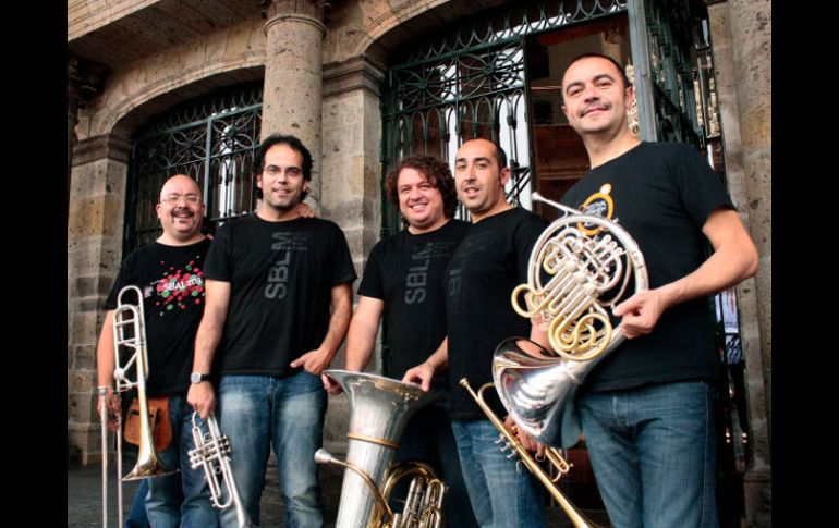 El quinteto de metales originario de Valencia, Spanish Brass Luur Metalls. EL INFORMADOR /