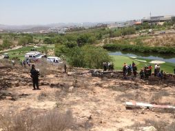 El campo de golf donde cae el helicóptero en el que viajaba el empresario mexicano Ignacio Torres Landa. EFE /