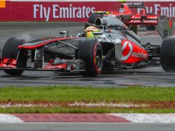 Sergio Pérez no pudo terminar la Q2 por un accidente de Felipe Massa. AFP /