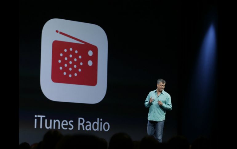 Apple da a conocer iTunes Radio en su conferencia anual de desarrolladores en San Francisco, California. AP /