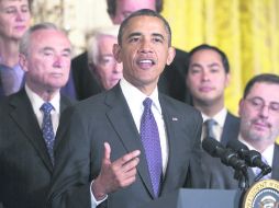 A favor. El presidente Barack Obama se pronuncia a favor de la reforma migratoria durante un evento en la Casa Blanca. AFP /