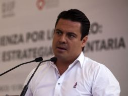 Al término de un evento en el municipio de Juanacatlán, Jorge Aristóteles Sandoval Díaz habló sobre el Caso SIAPA.  /