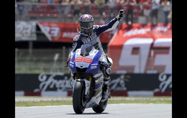 El español, califica en tercer lugar para el Gran Premio de Cataluña. AFP /