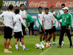 El Tricolor se prepará para su enfrentamiento contra la ''azurra'' el día de mañana. ARCHIVO /