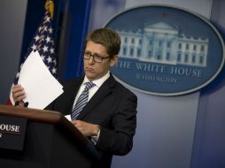 Jay Carney, en la imagen, felicita al pueblo iraní por elegir como presidente al reformista Hasan Rohani. ARCHIVO /