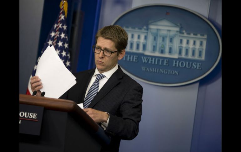 Jay Carney, en la imagen, felicita al pueblo iraní por elegir como presidente al reformista Hasan Rohani. ARCHIVO /