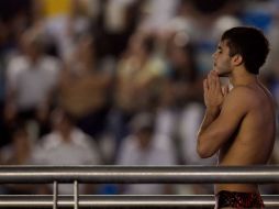 Iván García contempla la posibilidad de de integrar a su entrenamiento un nuevo clavado de 3.6 grados de dificultad. MEXSPORT /