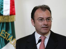 Luis Videgaray asegura que el convenio con el banco británico beneficiará a todas las PyMEs que pueda. ARCHIVO /