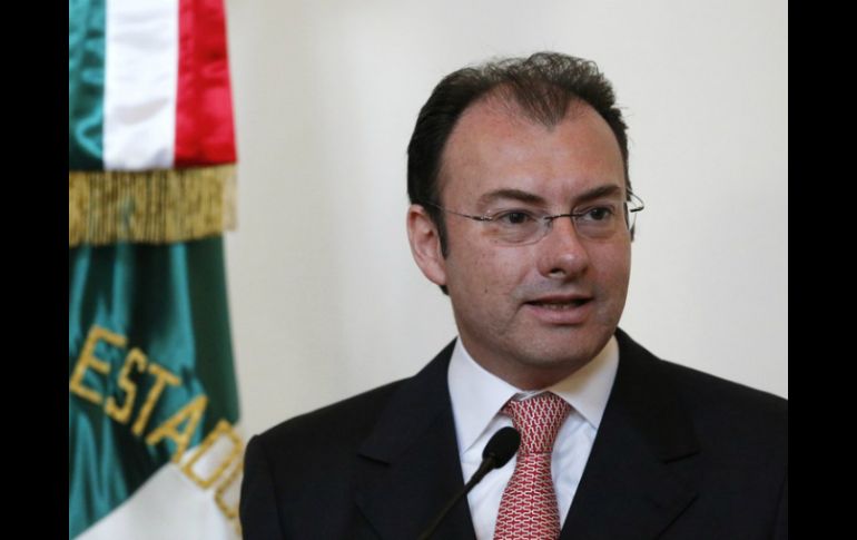 Luis Videgaray asegura que el convenio con el banco británico beneficiará a todas las PyMEs que pueda. ARCHIVO /