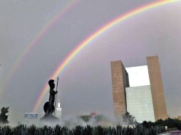 Postal. La tormenta que azotó ayer la ZMG provocó imágenes como la presente. CORTESÍA DE M.ISSAC  /