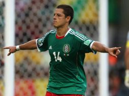 Javier ''Chicharito'' Hernández es el referente de la escuadra nacional. EFE /