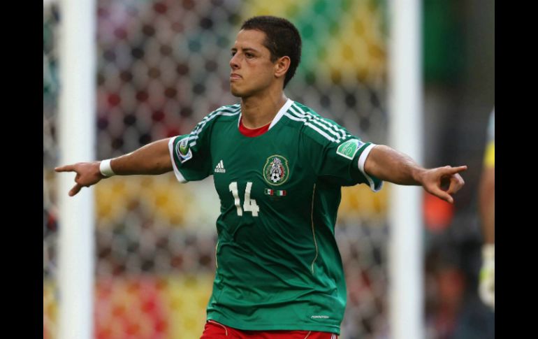 Javier ''Chicharito'' Hernández es el referente de la escuadra nacional. EFE /