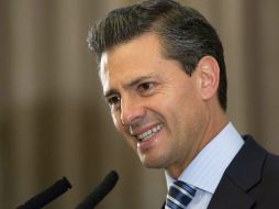 Enrique Peña Nieto asegura que México comparte con el G-8 lo referente a la capacidad para recaudar impuestos. AFP /