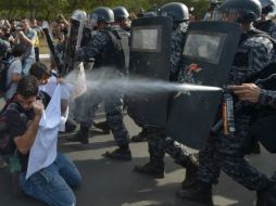 La HRW y otras organizaciones como AI manifestaron su preocupación por la represión policial de estas protestas. ARCHIVO /