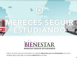 Otra alternativa es inscribirse en el sitio www.bienestarjalisco.mx. ESPECIAL /