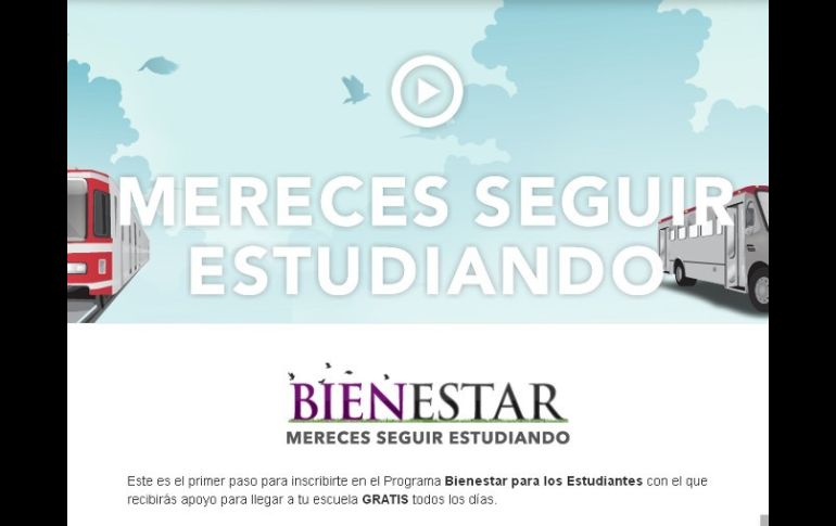 Otra alternativa es inscribirse en el sitio www.bienestarjalisco.mx. ESPECIAL /