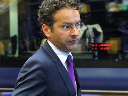 ''Hay una determinación de que la implementación del programa es indispensable'', afirmó Jeroen Dijsselbloem, presidente de Eurogrupo. EFE /